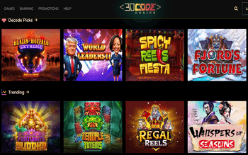 Decode Casino games screenshot