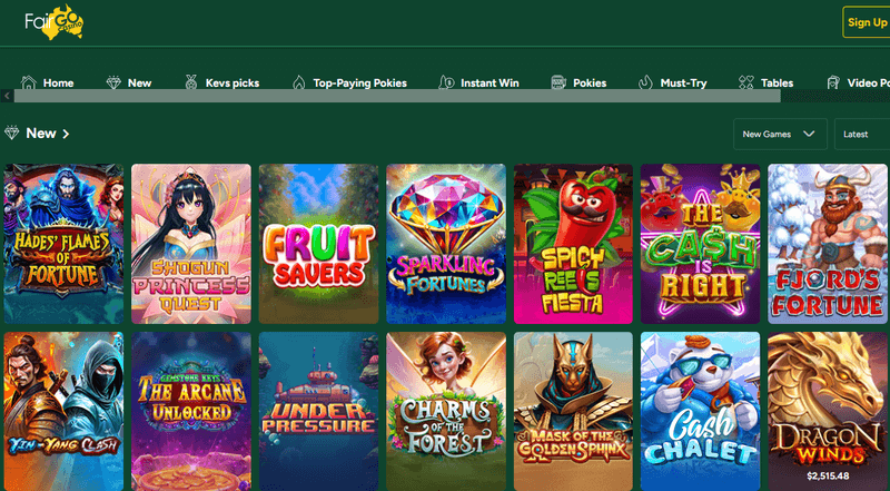 Fair Go casino games