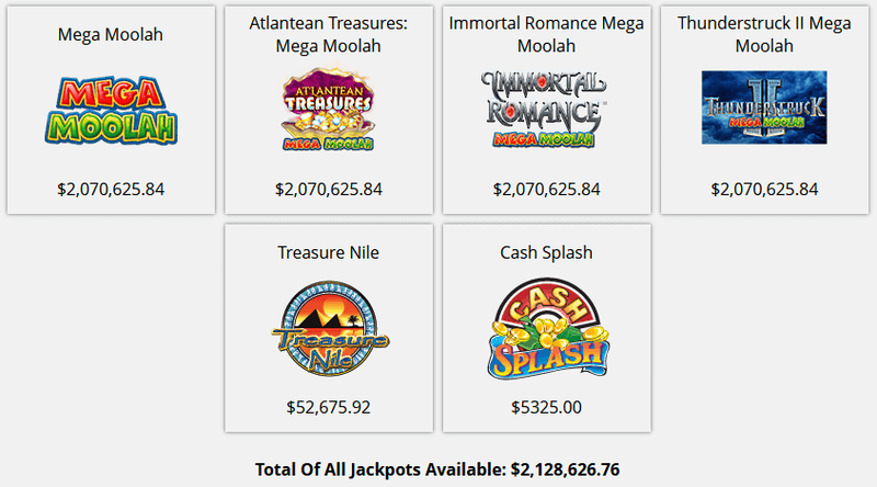 Grand Mondial Casino games screenshot