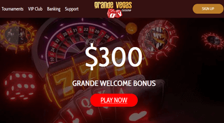 Grande Vegas Casino Homepage
