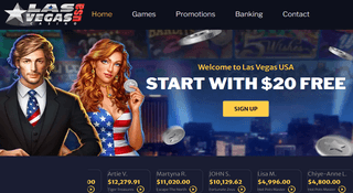 Las Vegas USA Casino - 400% welcome bonus up to $500
