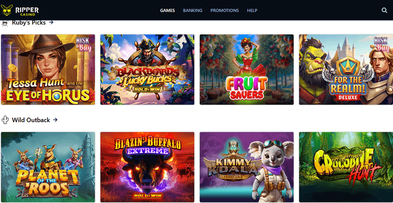 Ripper Casino games