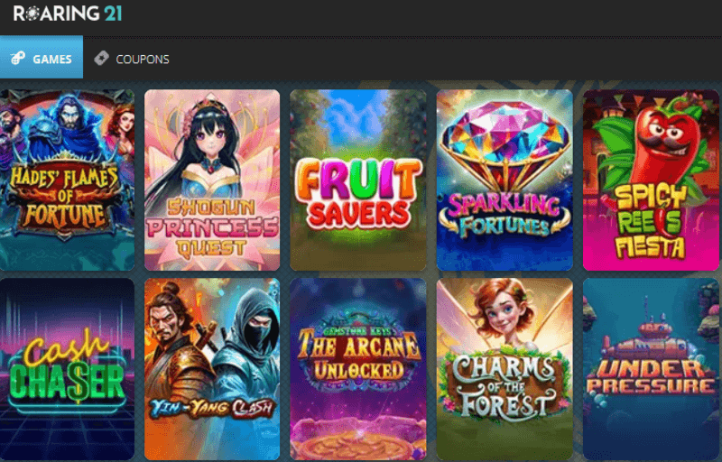 Roaring 21 Casino games