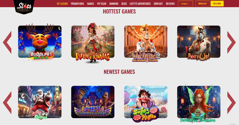 Slots Capital Casino games