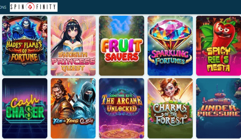 Spinfinity Casino slots