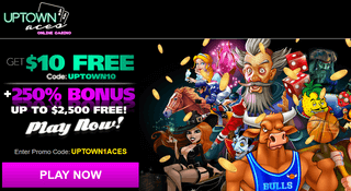 Uptown Aces Casino, free cash bonus, no deposit required