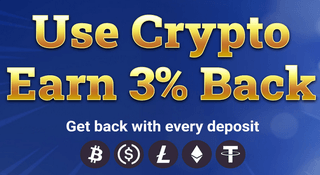 DuckyLuck Casino - 3% Crypto Deposit Rebate