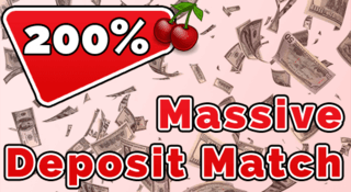 Red Cherry Casino - MASSIVECHERRY 200% Slots Bonus up to $500