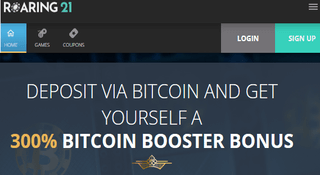 Roaring 21 Casino - 450% Bitcoin Bonus up to $4,500