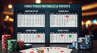 Video poker paytables guide